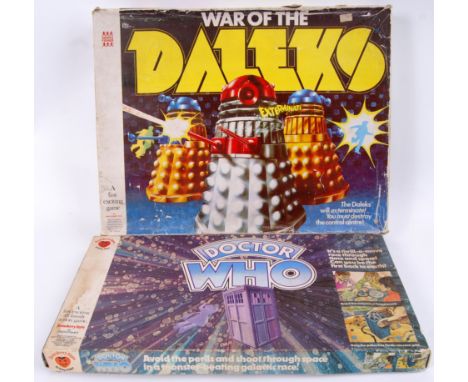 DOCTOR WHO: Two vintage Doctor Who board games, the first being ' War Of The Daleks ' by Denys Fisher - within the original b