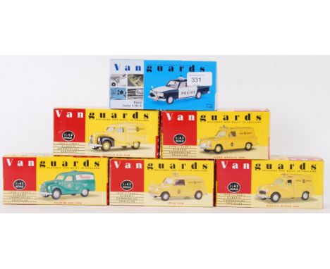 VANGUARDS: A collection of 6x Vanguards 1:43 scale boxed diecast model cars - 4x being AA variations. Comprising of; VA4001, 