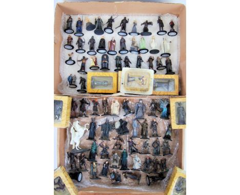 LORD OF THE RINGS; A collection of Eaglemoss Lord Of The Rings diecast model figures - various characters and creatures from 