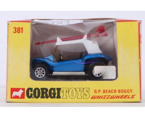 CORGI: An original vintage Corgi Whizzwheels No. 381 Beach Buggy boxed diecast model. Mint, within a very near mint original 