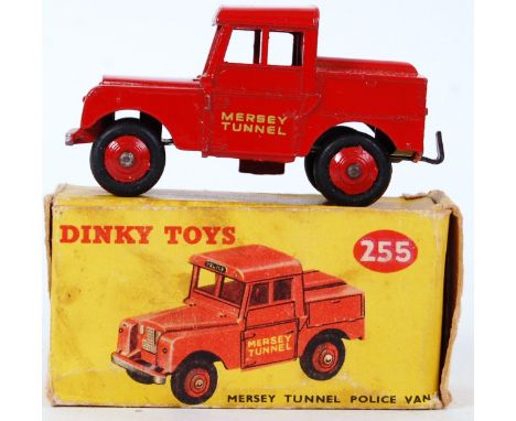 DINKY: An original vintage Dinky Toys No. 255 Mersey Tunnel Police Van. Within the original box.