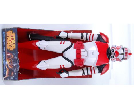 STAR WARS; A 31" Jakks Pacific huge scale Star Wars Clone Shock Trooper action figure. Mint and unused, in original box. 