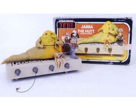 STAR WARS: An original vintage Star Wars ' Jabba The Hutt Action Playset ' action figure playset, made by Kenner. In the orig