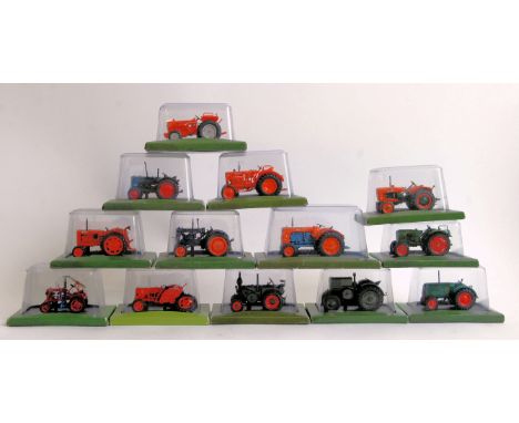 TRACTORS: A LARGE collection of approx 80x Hachette Partworks & The World Of Farming 1:43 scale diecast model tractors. Each 