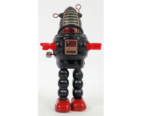 ROBBY THE ROBOT: A rare vintage (likely 1960's, possibly 1950's) Forbidden Planet ' Robby The Robot ' tinplate clockwork robo