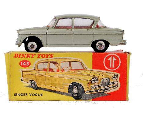 DINKY: An original vintage Dinky 145 diecast model Singer Vogue. Within the original box. Near mint box, with a very near min