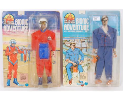 SIX MILLION DOLLAR MAN;  Two original vintage Kenner made Six Million Dollar Man ' Bionic Adventure ' action figure outfit se