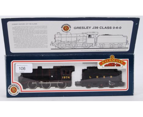 BACHMANN: An original Bachmann 00 gauge railway trainset locomotive 31-850 LNER. Within the original box.