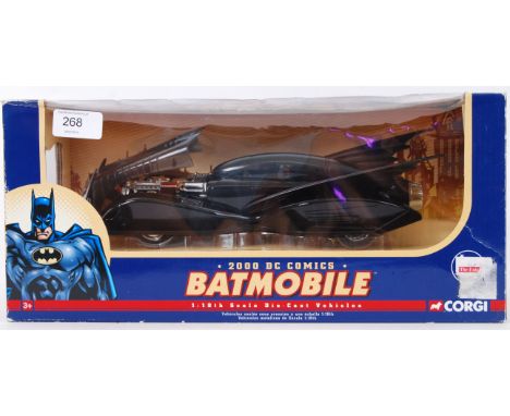 BATMAN: A Corgi DC Comics 1:18 scale '2000 DC COmics' diecast model Batmobile, within the original box. Mint, in original box