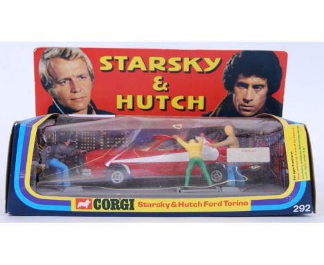 CORGI: An original vintage Corgi diecast model set 292 Starsky & Hutch Ford Torino set, with figures. Unused. Mint, within th