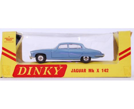 DINKY: An original vintage Dinky 142 diecast model Jaguar Mark X ( 10 ).. Within the original export box. Model mint+ conditi