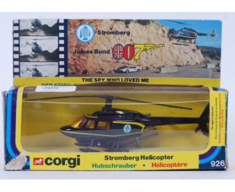 CORGI JAMES BOND; Original vintage Corgi James Bond diecast model 007 ' Stromberg Helicopter ' - within the original box. Com