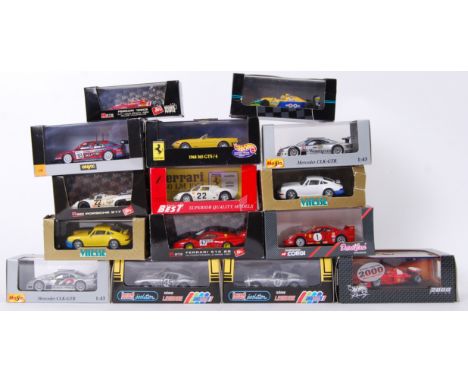 DIECAST: A very good collection of assorted 1:43 scale boxed diecast models cars to include Corgi Detail Cars, Brumm, Vitesse