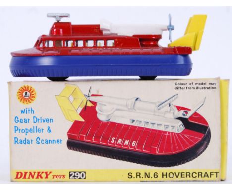 DINKY: An original vintage Dinky Toys diecast model No.290 SRN6 Hovercraft. Within the original box, with inner card slip sti