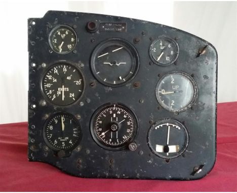 An original co-pilots panel from Percival P56 Provost T1 'XV630'The P56 Provost was the RAF's primary single-engine trainer d