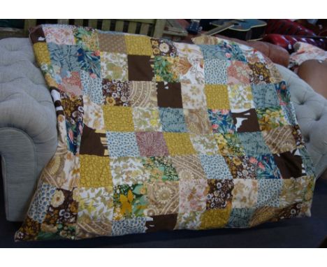 PATCH-WORK QUILT, 152cm x 123cm