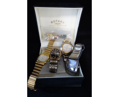 A COLLECTION OF GENTLEMEN'S WRISTWATCHES, to include a Rotary wristwatch