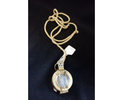 A MODERN BRASS CASED MILITARY COMPASS