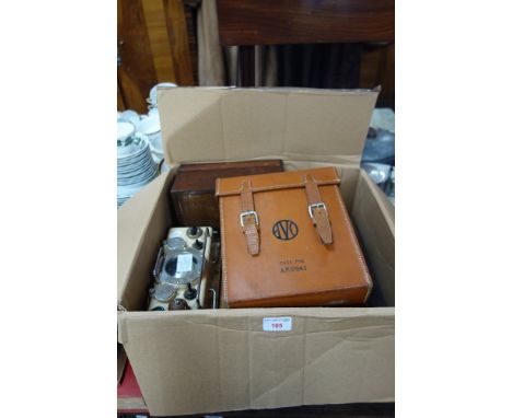 A GEIGER COUNTER, an aneroid barometer, an Avometer, a Universal meter and a Pyrometer (5)
