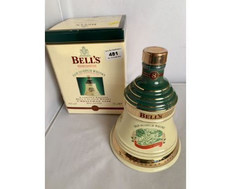 Boxed and sealed Bells Extra Special Old Scotch Whisky, Ltd. Edition Christmas Decanter 1998, aged 8 years