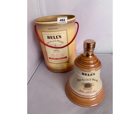 Boxed and sealed Bells Extra Special Old Scotch Whisky Decanter