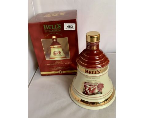 Boxed and sealed Bells Extra Special Old Scotch Whisky, Christmas Decanter 1996, aged 8 years