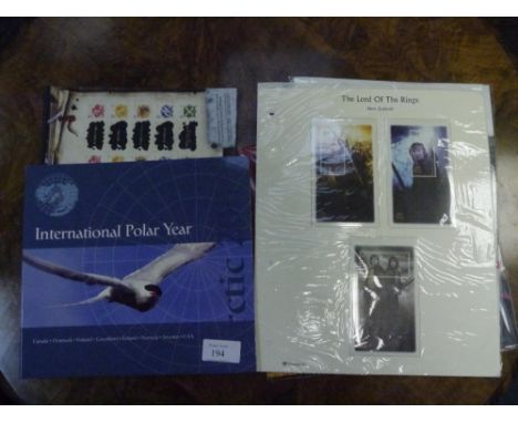A group of sets of collector stamps comprising "Post Greenland International Polar Year 2007",  "Isle of Man Harry Potter and