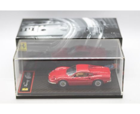 BBR Models - A hand built resin 1:43 scale 1969 Ferrari Dino 246 GT in traditional red . # BBRC15A. It appears in Mint condit