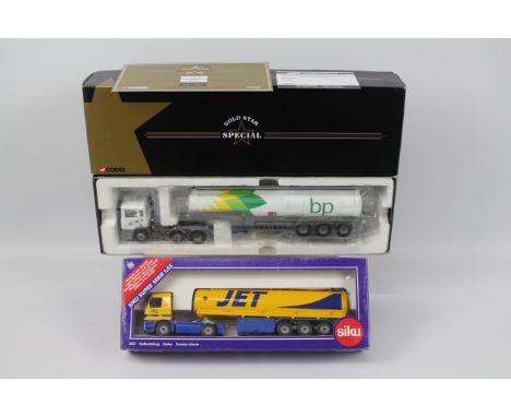 Corgi - Siku - A limited edition ERF EC Petrol Tanker in BP livery number 1421 of only 2000 produced # CC11907 and a 1:55 sca