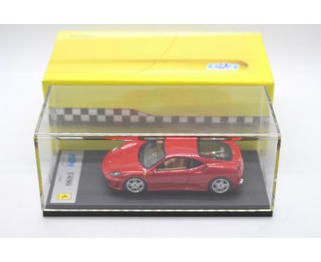 BBR Models - A hand built resin 1:43 scale 2004 Ferrari F430 in traditional red . # BBR164A. It appears in Mint condition in 