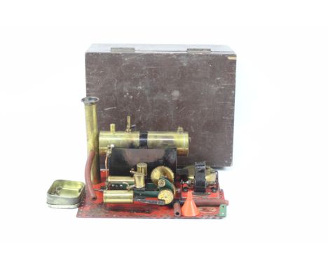 Bowman - A vintage Bowman twin cylinder stationary steam engine which also comes with a 2 volt electric motor. It shows signs
