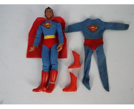 Mego - An unboxed vintage Mego 'Superman' figure. The figure stamped Mego to rear of torso appears to be in Good condition ov