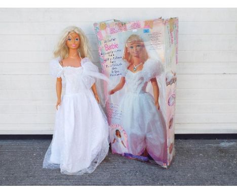 Mattel - Barbie - A boxed My Size Bride Barbie. # 12052. This doll is 3 feet tall or 91 cm and shows some signs of use, she a