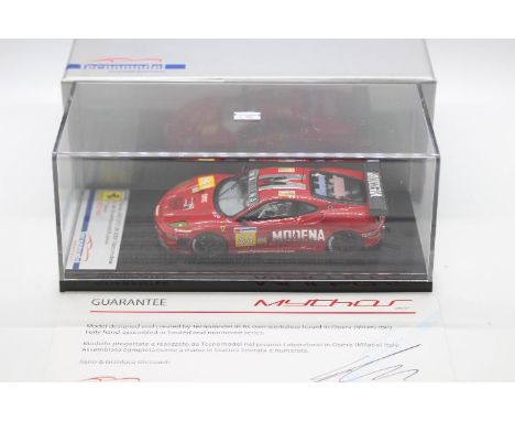 Tecnomodel - A limited edition hand made resin Ferrari F430 GT2 car in 1:43 scale in Team Modena livery as driven by Leo Mans