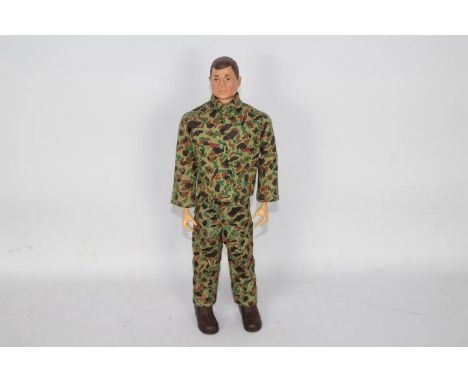 Palitoy, Action Man, GI Joe, Hasbro - An unboxed vintage Palitoy Action Man Marine figure. The brown painted hard head is on 