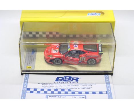 BBR Models - A limited edition hand built resin 1:43 scale Ferrari F430 GT2 Le Mans 2007 Team Scuderia Ecosse livery car as d