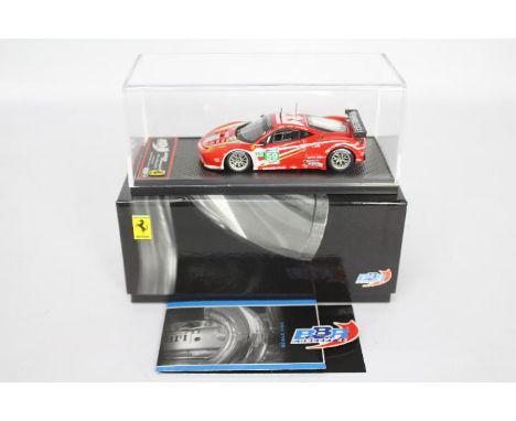 BBR Models - A limited edition hand built resin 1:43 scale Ferrari 458 Italia GT2 number 59 car in the Luxury Racing team liv