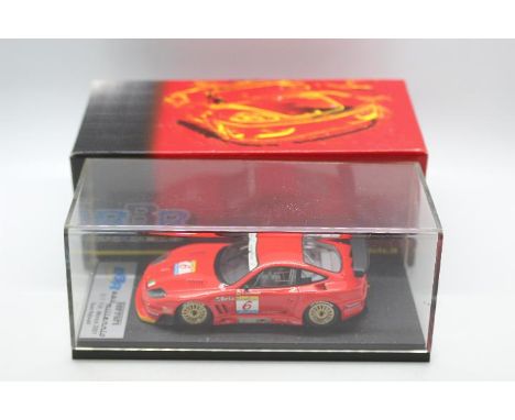 BBR Models - A hand built resin 1:43 scale Ferrari 550 Millennio GT FIA Monza 2001 car in  Team Rafanelli livery as driven by