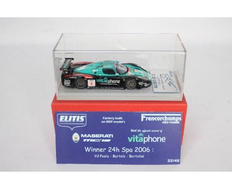 BBR - Francorchamps Models - A limited edition hand built resin 1:43 scale Maserati MC12 Spa 2006 winning car as driven by An