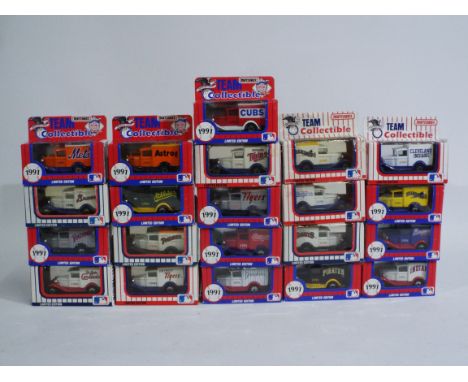 Matchbox - 21 x limited edition boxed Team Collectible 'Major League Baseball' Matchbox vans - Lot includes a 1991 MLB-91 18 