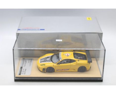 Tecnomodel - A limited edition hand built resin 1:43 scale Ferrari F430 GT2 2009 Press car in Dunlop livery. # TM40C. This mo