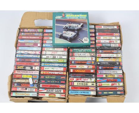 Commodore 64 - C64 cassette tape games. An excess of 60 games and compilations from Commodore Format Magazine to include: Shi