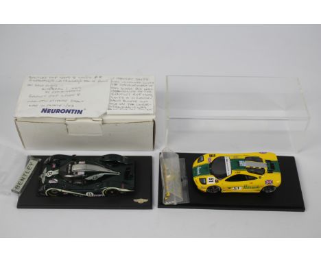 Renaissance - 2 x hand built resin 1:43 scale models, a McLaren F1 and a Bentley EXP Speed 8. Both look to have been made to 