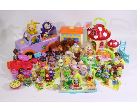 Mattel - Viacom - Dora The Explorer - Teletubbies - A collection of Dora The Explorer figures and a accessories including a p