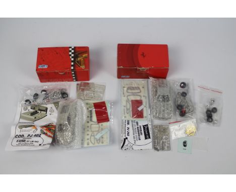 BBR Models - 2 x unmade resin Ferrari model kits in 1:43 scale, an F430 GT LM GT2 # PJ402 and a 550 Maranello Le Mans 2004 mo