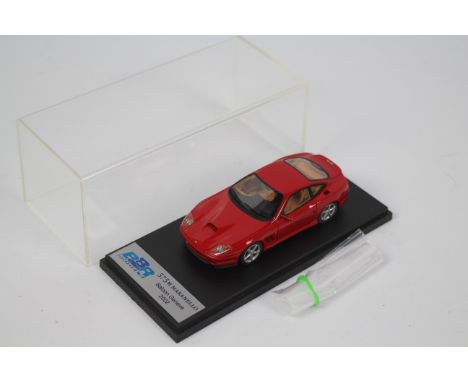 BBR Models - A hand built resin 1:43 scale Ferrari 575 Maranello Salon Geneve 2002 car. This model appears in Near Mint condi