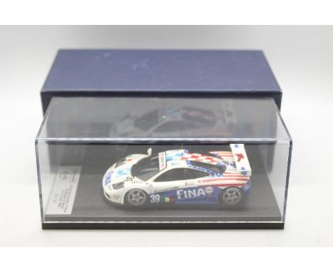 Auto Barn Models - A limited edition hand built resin 1:43 scale McLaren F1 GTR in Team Bigazzi Fina 1996 Le Mans livery. # A