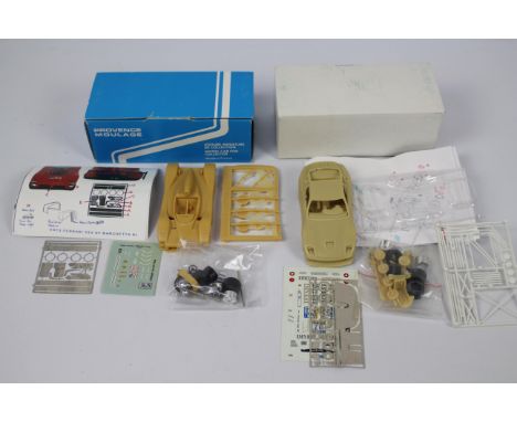 Provence Moulage - 2 x unmade resin Ferrari model kits in 1:43 scale, a 1994 333SP # K872 and a 2000 F550 FIA GT # K1551. The