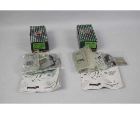 BBR Models - 2 x unmade Mercedes Benz CLK GTR-GT resin model kits in 1:43 scale # PJ138 and # PJ138C. Both are 1997 FIA GT mo