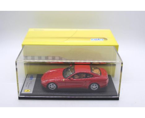 BBR Models - A hand built resin 1:43 scale 2005 Ferrari 612 Scaglietti in traditional red . # BBR184B. It appears in Mint con